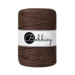 Sznurek skręcany bawełniany Bobbiny Macrame Cord / Czekoladowy / Chocolate Brown / 5mm / 100m
