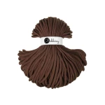Sznurek pleciony bawełniany Bobbiny Jumbo / Czekoladowy / Chocolate Brown / 9mm / 100m