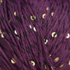 Włóczka z cekinami Stenli Gala 0802 / jeżyna i złoto