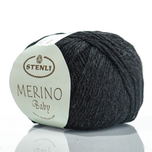 Włóczka Stenli Merino Baby 983 / grafit melanż