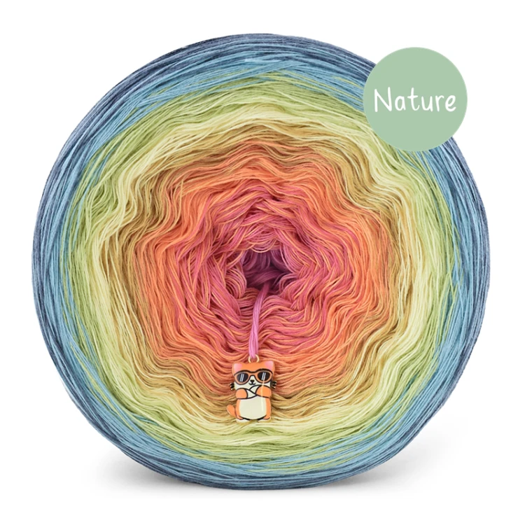 KOKONEK Nature NT595 Sielanka - Szaroniebieski/patyna/wasabi/masełkowy/biszkopt/melon/ciemna morela/róż