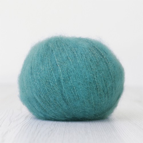 Włóczka DHG Fluffy Lame Teal / morska mgła