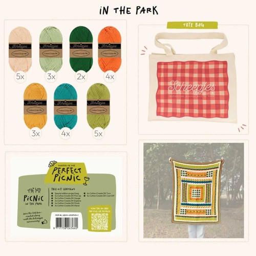 Zestaw Scheepjes CAL2026 Koc Cotton Create DK - Park
