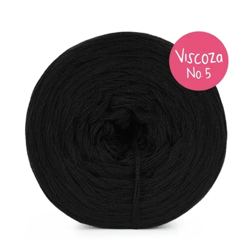 Włóczka KOKONKI Visco no. 5 - czerń / 5 nitek / 400 m / 125 g - GOTOWY