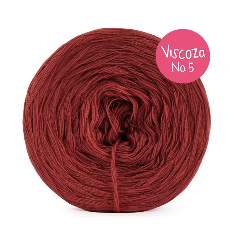 Włóczka KOKONKI Visco no. 5 - żurawina / 5 nitek / 400 m / 125 g - GOTOWY