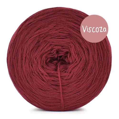 Włóczka KOKONKI Viscoza - żurawina / 3 nitki / 1200 m / 225g - GOTOWY