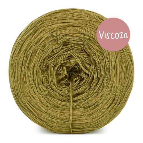 Włóczka KOKONKI Viscoza - oliwka / 3 nitki / 1200 m / 225g - GOTOWY