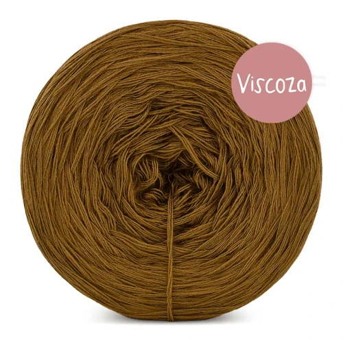 Włóczka KOKONKI Viscoza - miód gryczany / 3 nitki / 1200 m / 225g - GOTOWY