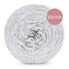 Włóczka KOKONKI Viscoza - srebrzysty / 3 nitki / 1200 m / 225g - GOTOWY