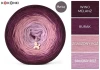 KOKONEK Merino 882 Velvet fig - Wino melanż/burak/zgaszony róż/brudny róż