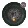 KOKONEK Merino 887 Mossy shadows - Butelkowa zieleń/ciemne khaki/ciemny szary/średni szary