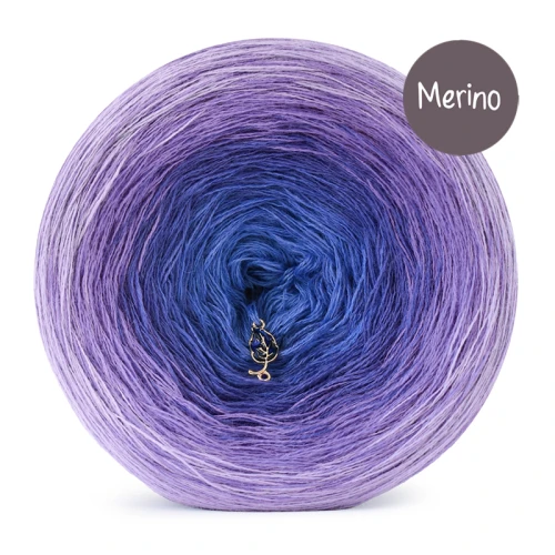 KOKONEK Merino 890 Heather hill - Lawenda/jasny fiolet/atrament/niebieski