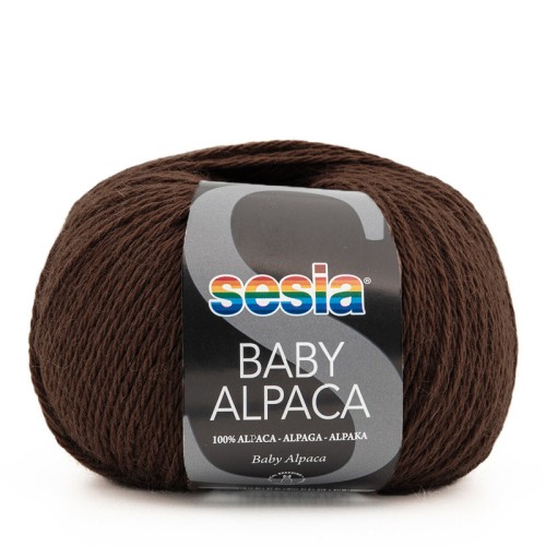 Włóczka Sesia Baby Alpaca 1640 / chłodny brąz