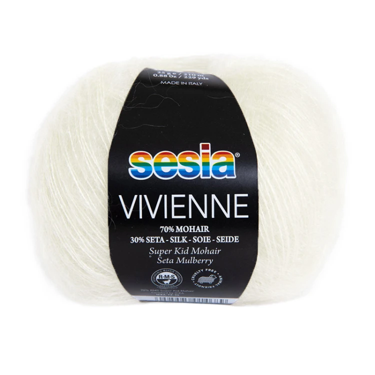 Włóczka Sesia Vivienne 0080 / śmietanka