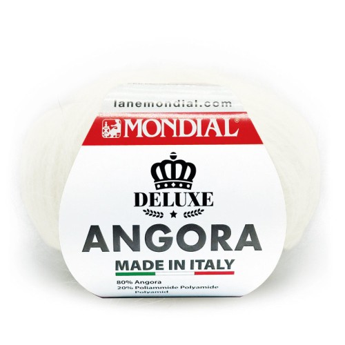 Włóczka Mondial Angora 620 / ecru