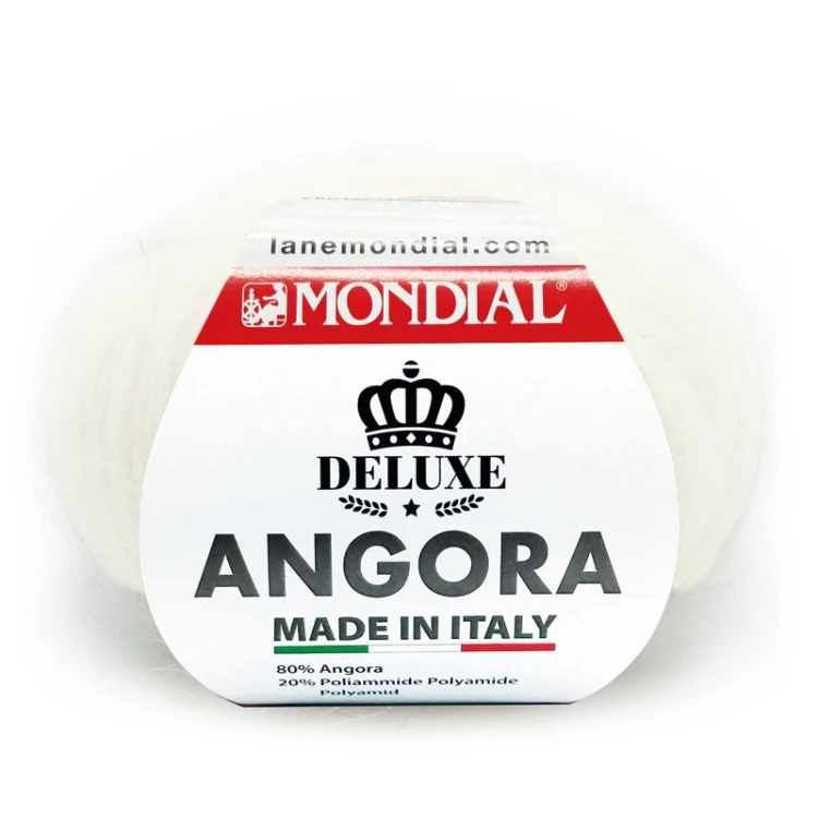 Włóczka Mondial Angora 620 / ecru