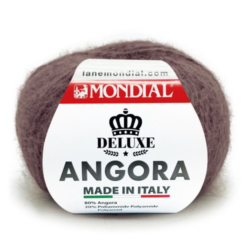 Włóczka Mondial Angora 627 / ciemna lawenda