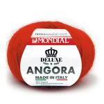 Włóczka Mondial Angora 626 / ognista czerwień