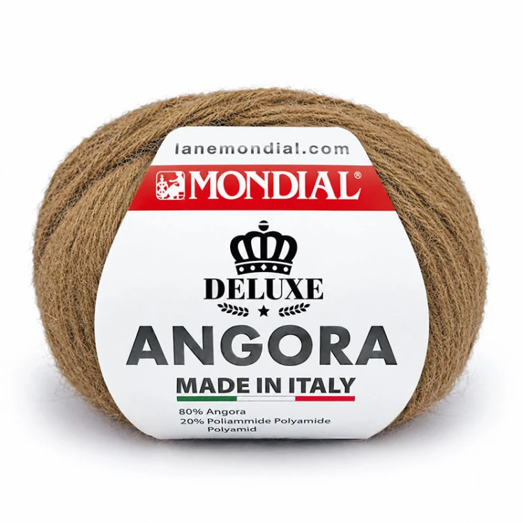 Włóczka Mondial Angora 791 / migdałowy