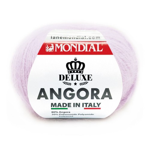 Włóczka Mondial Angora 655 / lilak