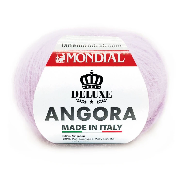 Włóczka Mondial Angora 655 / lilak