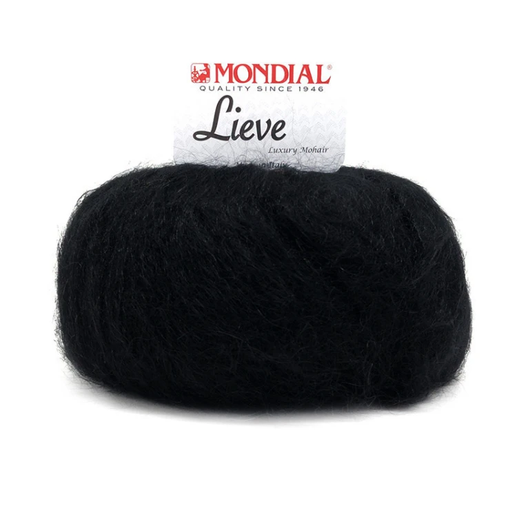 Włóczka Mondial Lieve 200 / czerń