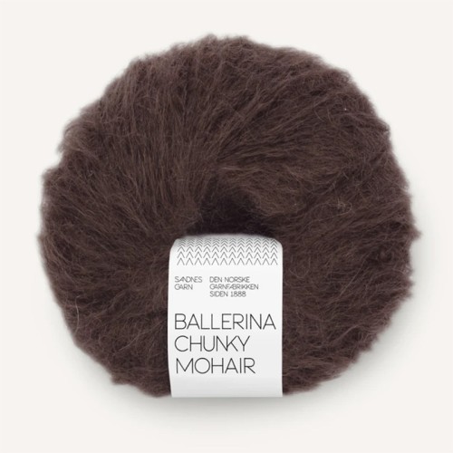 Włóczka Sandnes Garn Ballerina Chunky Mohair 3591 / śliwka w czekoladzie