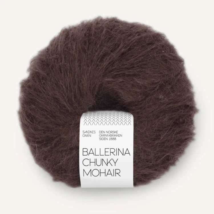 Włóczka Sandnes Garn Ballerina Chunky Mohair 3591 / śliwka w czekoladzie