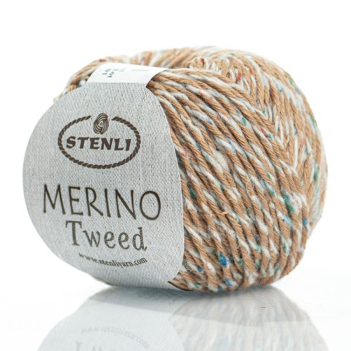 Włóczka Stenli Merino Tweed 51019 / camel