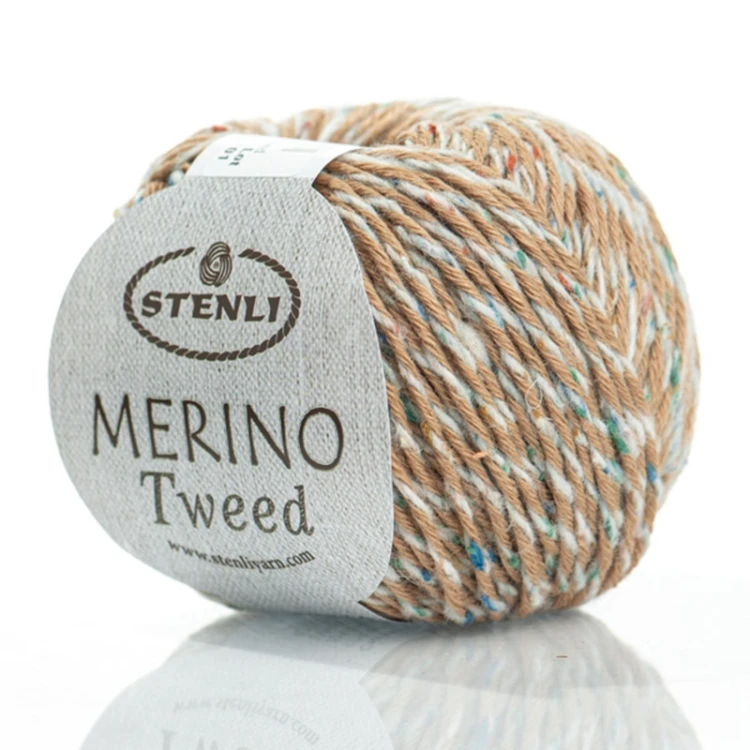 Włóczka Stenli Merino Tweed 51019 / camel
