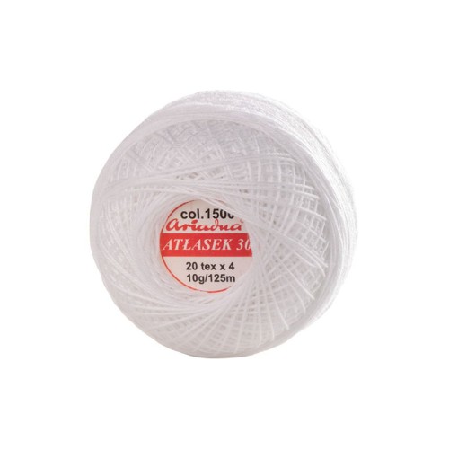 Kordonek Ariadna Atłasek 30 / 10 g / 1500 biel