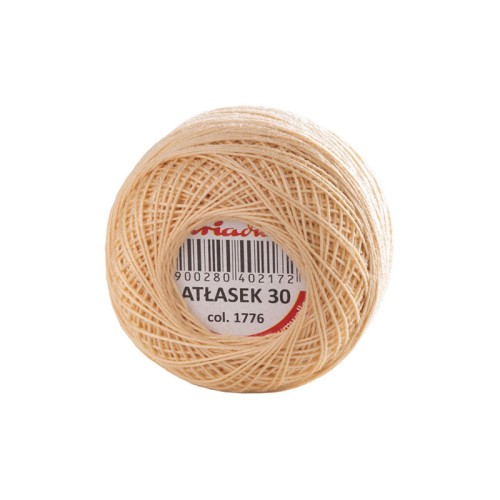 Kordonek Ariadna Atłasek 30 / 10 g / 1776 ciepły beż