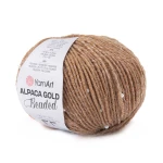 Włóczka z koralikami YarnArt Alpaca Gold Beaded 3603 / jasny rudy