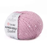 Włóczka z koralikami YarnArt Alpaca Gold Beaded 3614 / róż 