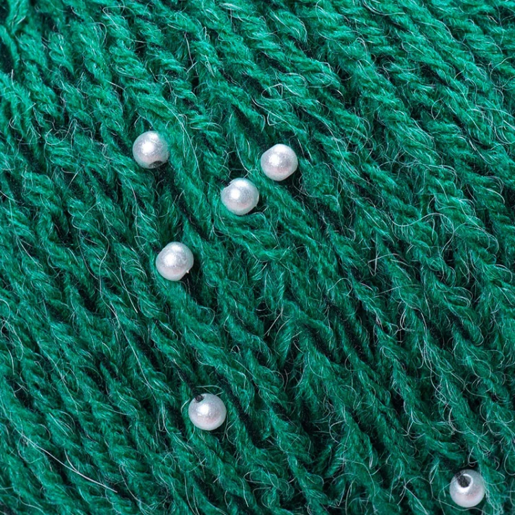 Włóczka z koralikami YarnArt Alpaca Gold Beaded 3616 / malachit