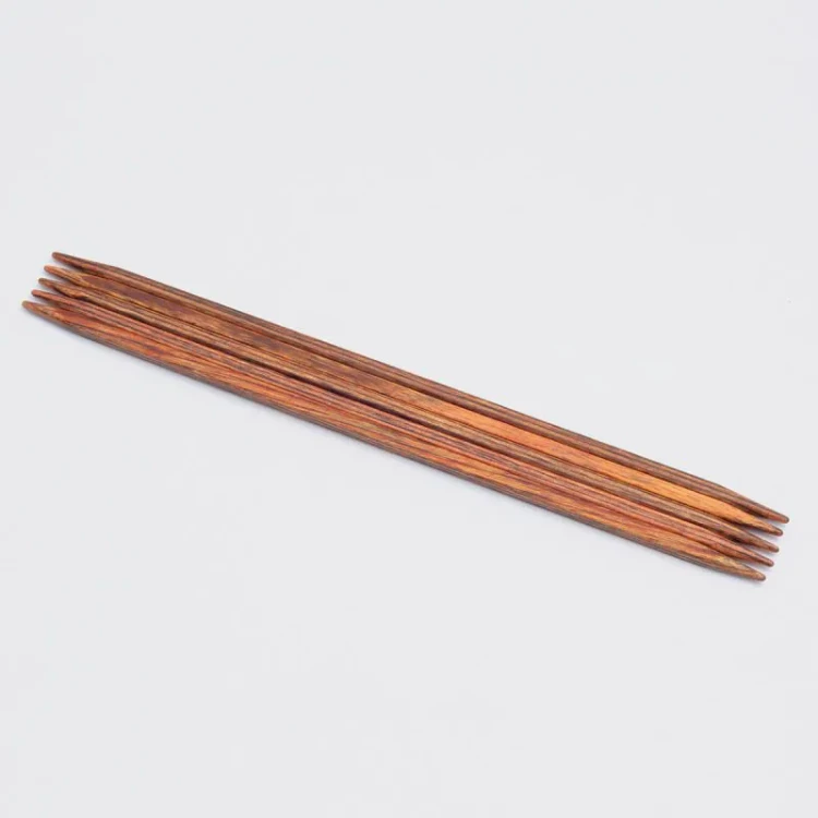 Druty do skarpet KnitPro Ginger Cubics - drewniane