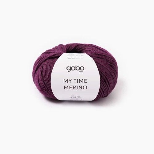 Włóczka Gabo Wool My Time Merino 9713 / bakłażan