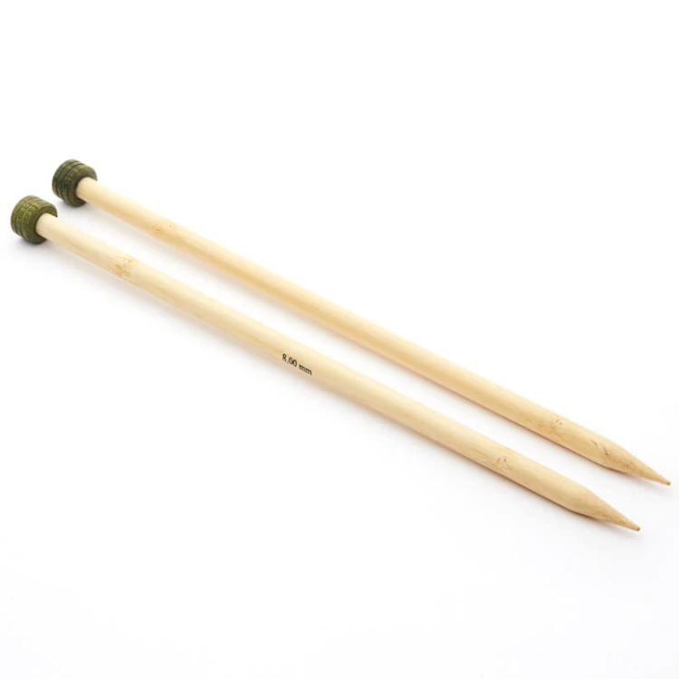 Druty proste KnitPro Bamboo 33 cm / 10,00 mm / 22366 - OUTLET