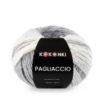 Włóczka KOKONKI Pagliaccio P20 / szaro-szary / ~180 m