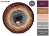KOKONEK Merino 893 TSJ Odissea 06 - Burak/terakota/łososiowy/szary melanż/średni szary melanż