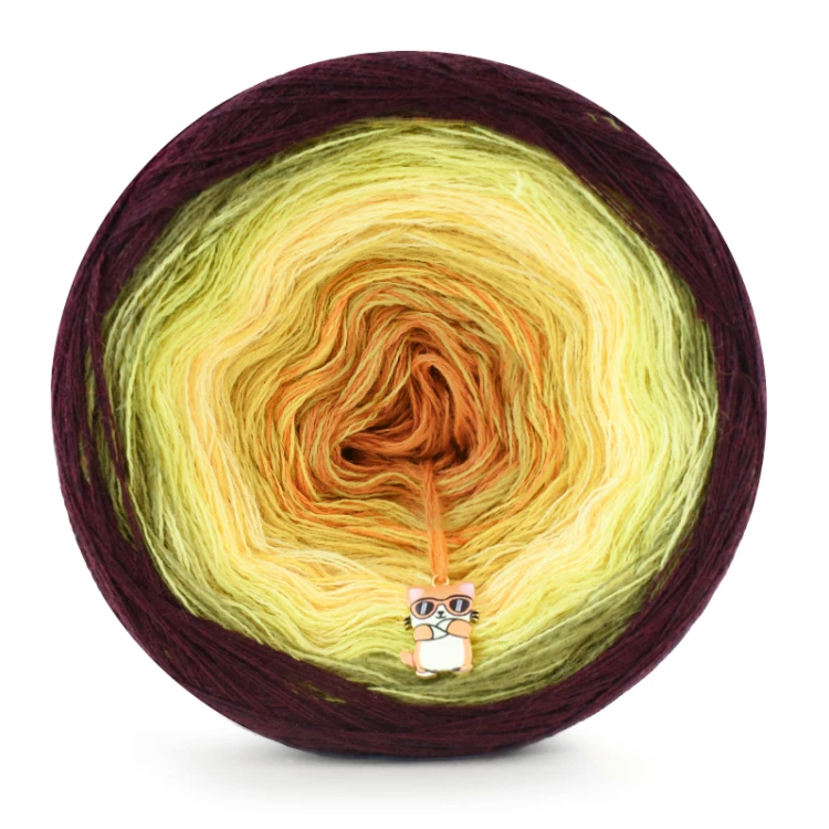 KOKONEK Merino 892 TSJ Odissea 05 - Wino melanż/guacamole/limetka/żółty/złoty/miodowy