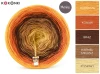 KOKONEK Merino 891 Odissea 04 - Kurkuma/koniak/brąz/karmel melanż/ptysiowy
