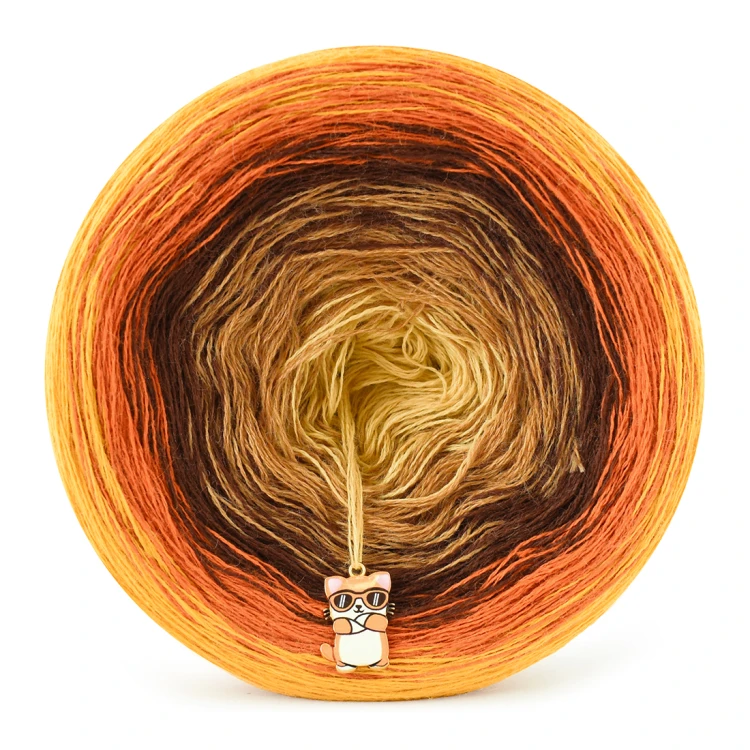 KOKONEK Merino 891 Odissea 04 - Kurkuma/koniak/brąz/karmel melanż/ptysiowy
