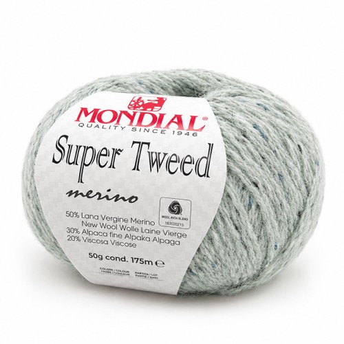Włóczka Mondial Super Tweed 438 / jasny szary