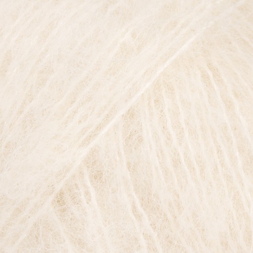 Włóczka Drops Brushed Alpaca Silk 01 / ecru