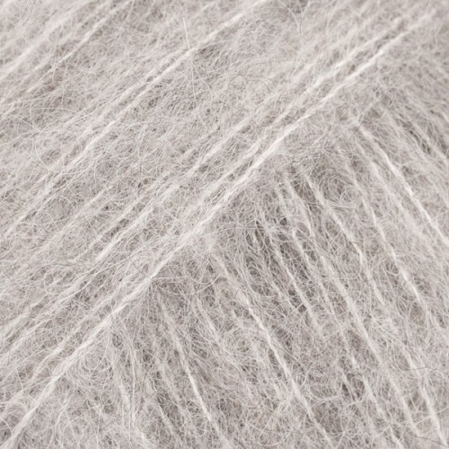 Włóczka Drops Brushed Alpaca Silk 02 / jasny szary