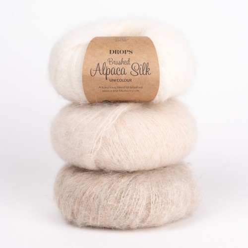 Włóczka Drops Brushed Alpaca Silk 40 / marcepan