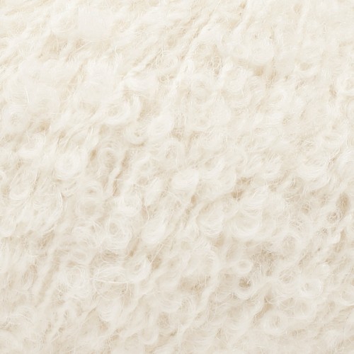 Włóczka Drops Alpaca Boucle 0100 / ecru / uni color