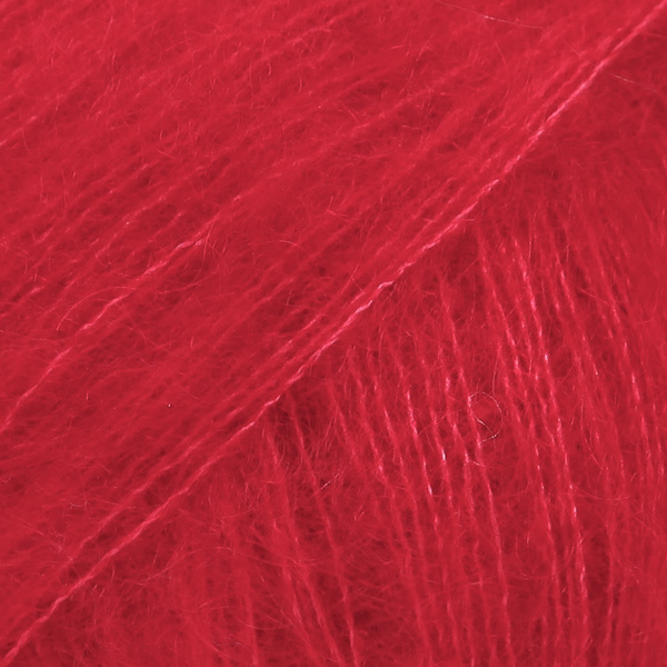 Włóczka Drops Kid-Silk 14 / czerwony / uni color