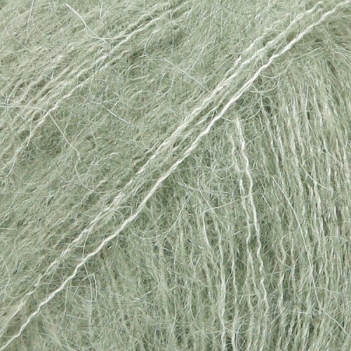 Włóczka Drops Kid-Silk 34 / zielona szałwia / uni color